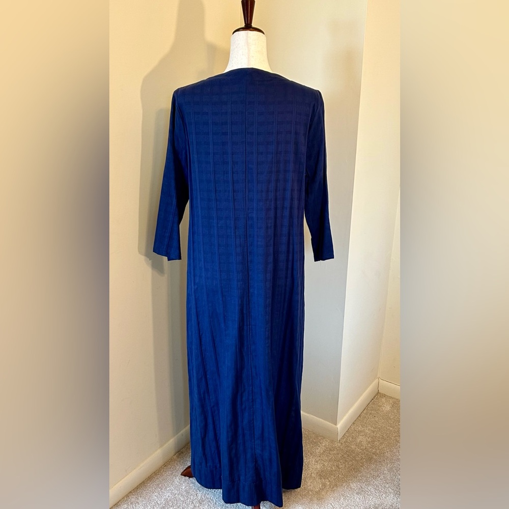 Navy Carolina Caftan SZ M EUC POMANDER PLACE - Picture 8 of 10